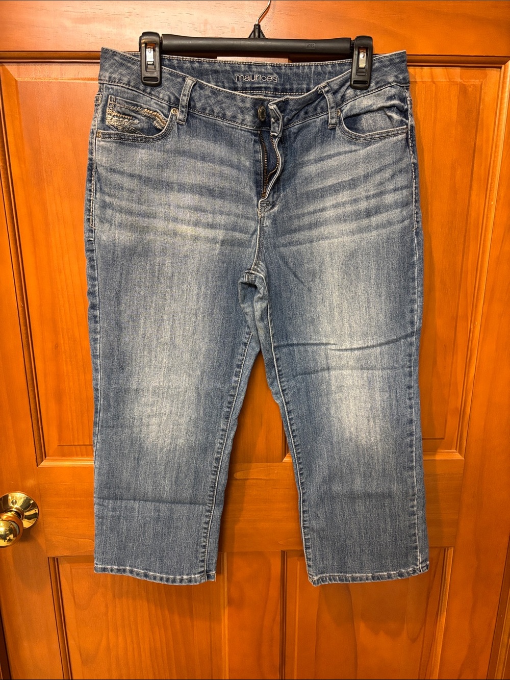 Maurices Light Blue Cropped Denim Jeans